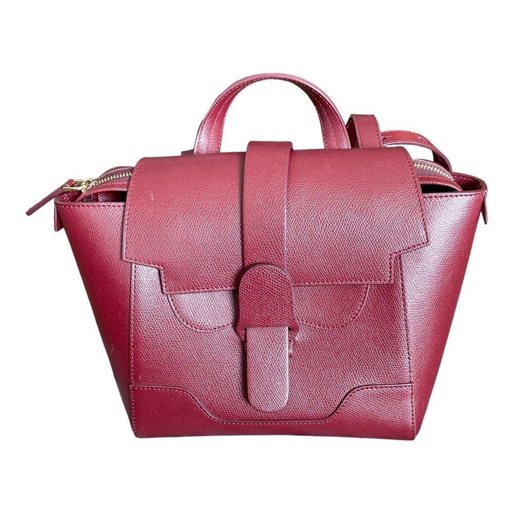 Senreve Mini Maestra Bag Chianti Leather Tote Backpack Crossbody Satchel Red